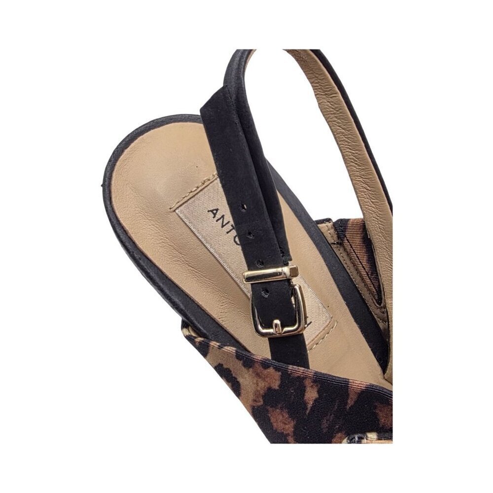 Women's - Antonio Melani Vilada Triple Bow Leopard Slingback Heels, Size 10 - Picture 8 of 8